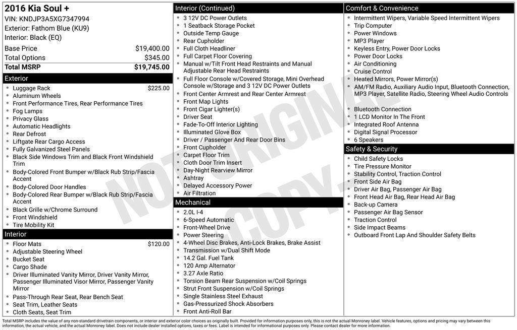 used 2016 Kia Soul car, priced at $7,900