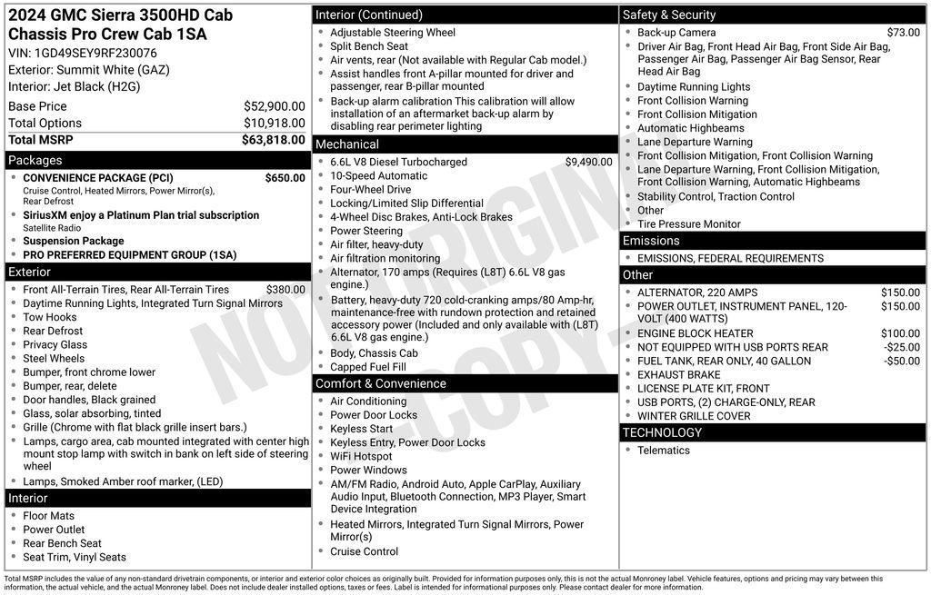 used 2024 GMC Sierra 3500 car, priced at $57,900