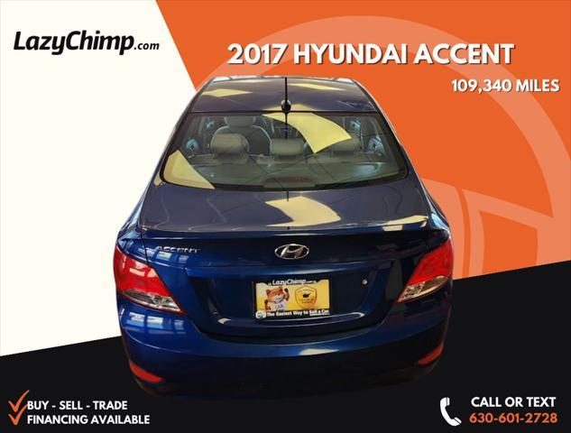 used 2017 Hyundai Accent car, priced at $7,700