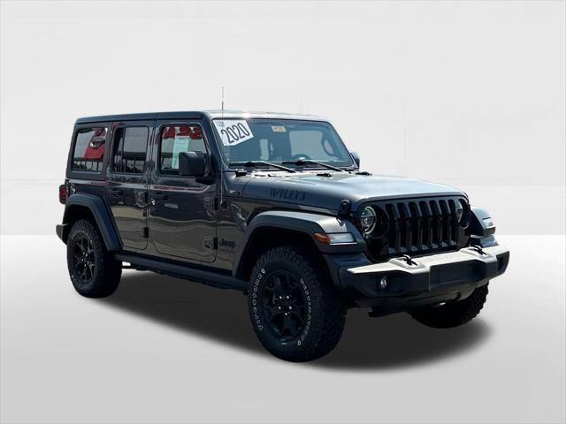 used 2020 Jeep Wrangler Unlimited car, priced at $32,346