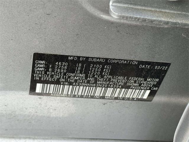 used 2022 Subaru Legacy car, priced at $23,198