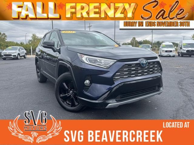 used 2021 Toyota RAV4 Hybrid car, priced at $33,900