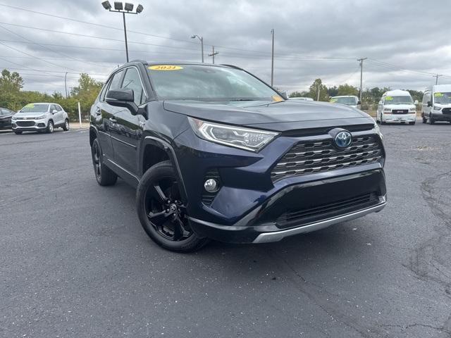 used 2021 Toyota RAV4 Hybrid car, priced at $33,900