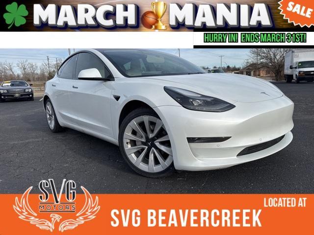 used 2022 Tesla Model 3 car, priced at $25,000