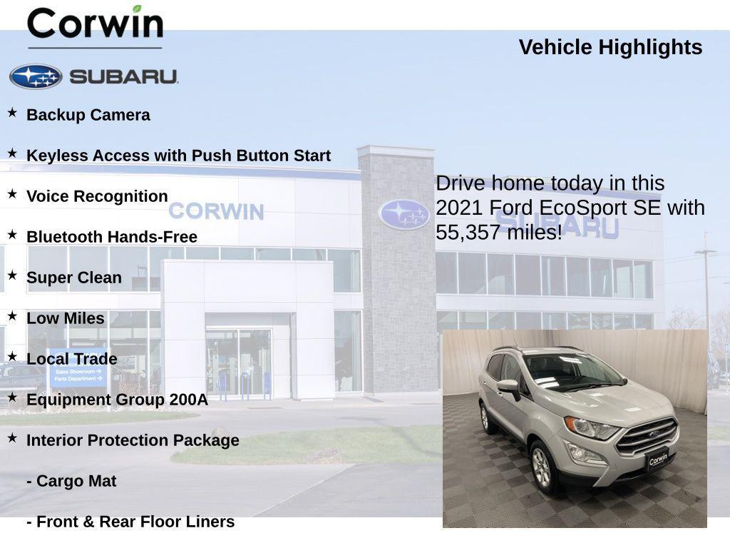 used 2021 Ford EcoSport car, priced at $13,997