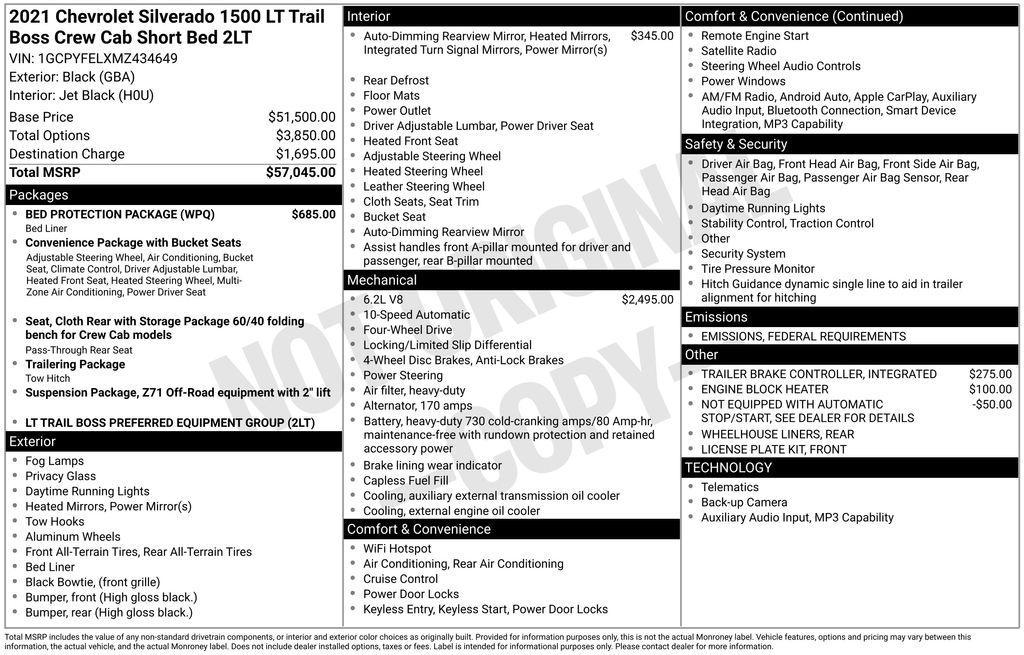 used 2021 Chevrolet Silverado 1500 car, priced at $39,998