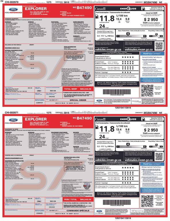 used 2021 Ford Explorer car, priced at $30,447