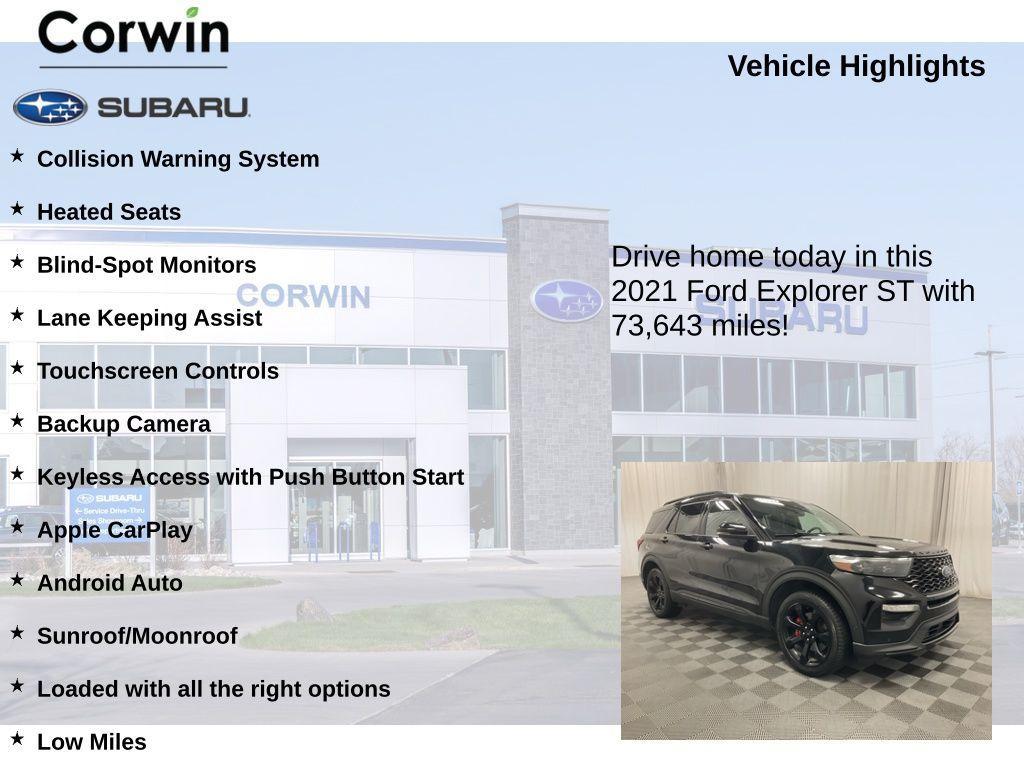 used 2021 Ford Explorer car, priced at $30,447