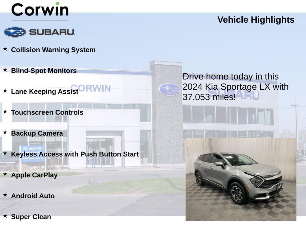 used 2024 Kia Sportage car, priced at $20,997