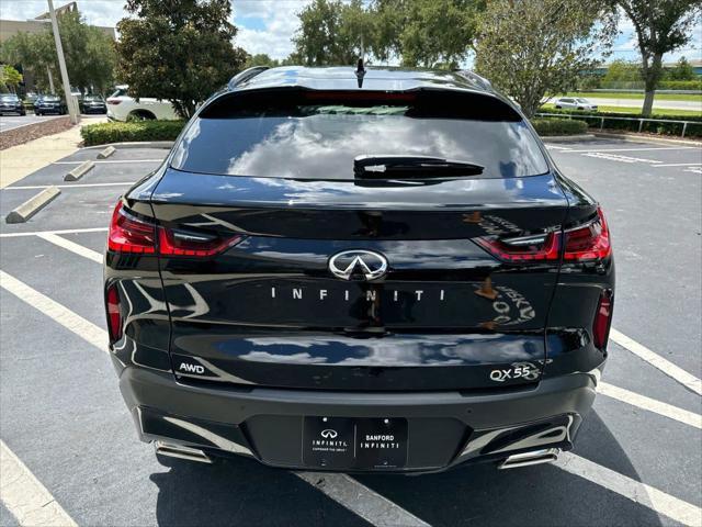 new 2025 INFINITI QX55 car, priced at $53,180