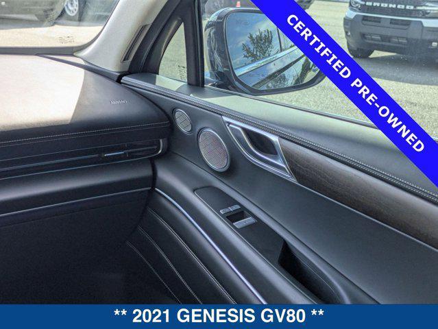 used 2021 Genesis GV80 car, priced at $38,500