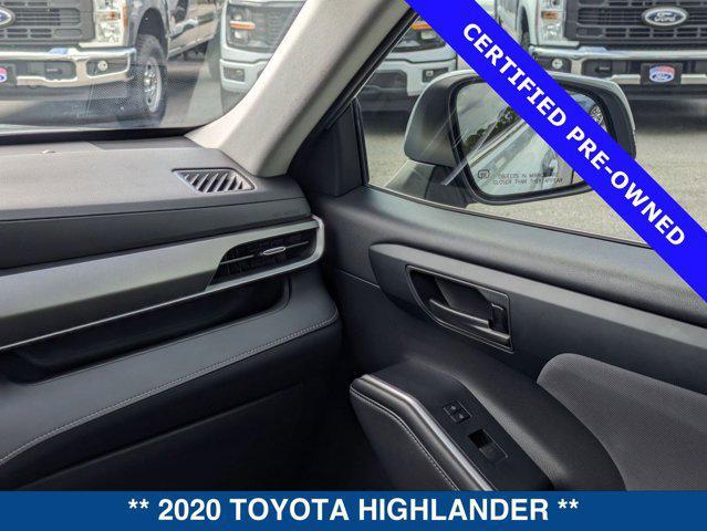 used 2020 Toyota Highlander car, priced at $26,000