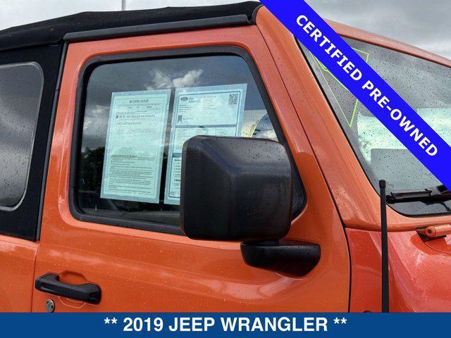 used 2019 Jeep Wrangler car, priced at $32,300