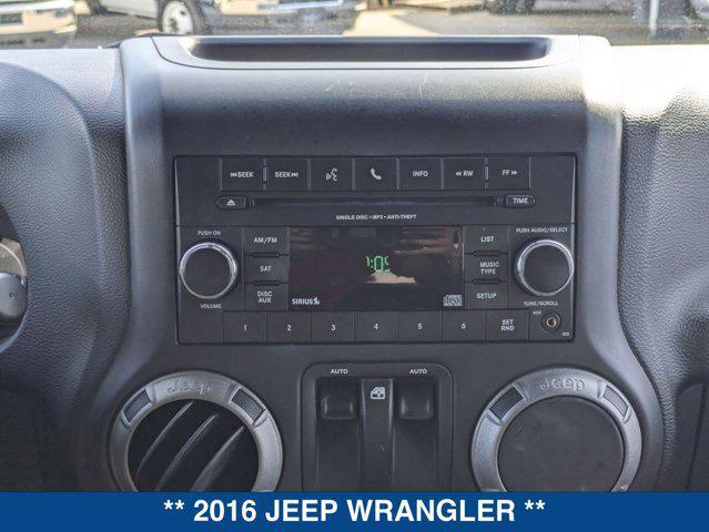 used 2016 Jeep Wrangler car, priced at $19,200