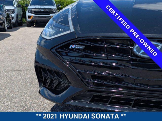 used 2021 Hyundai Sonata car, priced at $17,700