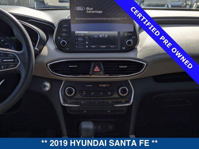 used 2019 Hyundai Santa Fe car, priced at $17,900