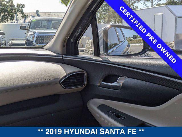 used 2019 Hyundai Santa Fe car, priced at $17,900