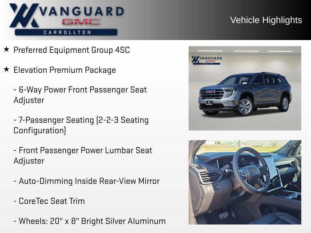 new 2025 GMC Acadia car, priced at $40,509