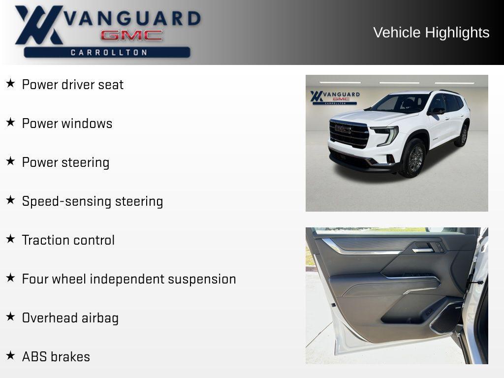 used 2025 GMC Acadia car, priced at $36,293