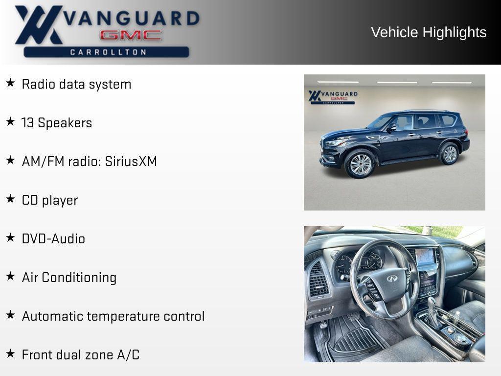 used 2020 INFINITI QX80 car, priced at $21,282