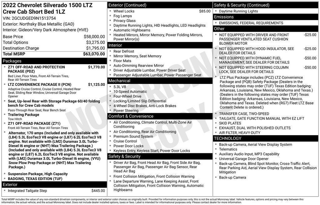 used 2022 Chevrolet Silverado 1500 car, priced at $34,979