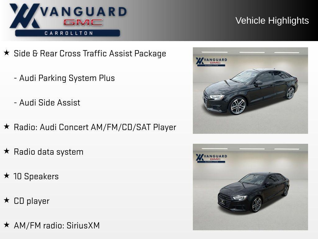 used 2020 Audi A3 car, priced at $17,198