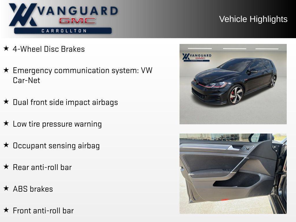 used 2018 Volkswagen Golf GTI car, priced at $17,998