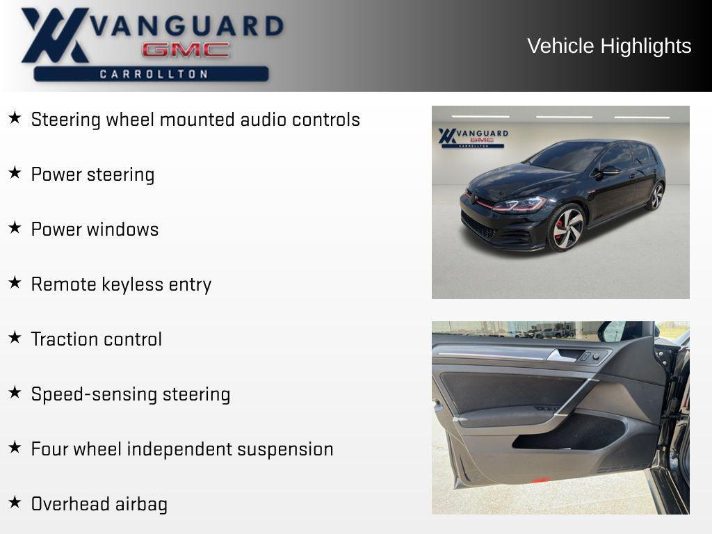 used 2018 Volkswagen Golf GTI car, priced at $17,998