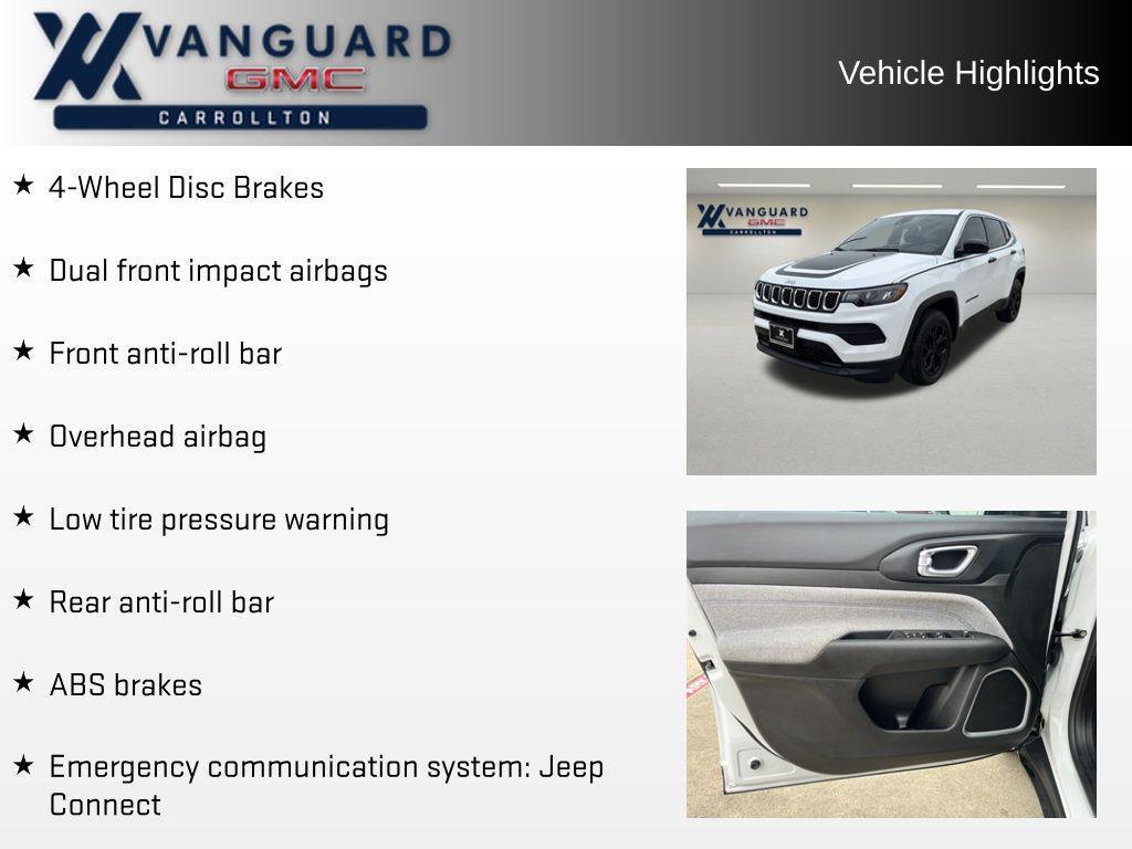 used 2024 Jeep Compass car, priced at $19,766