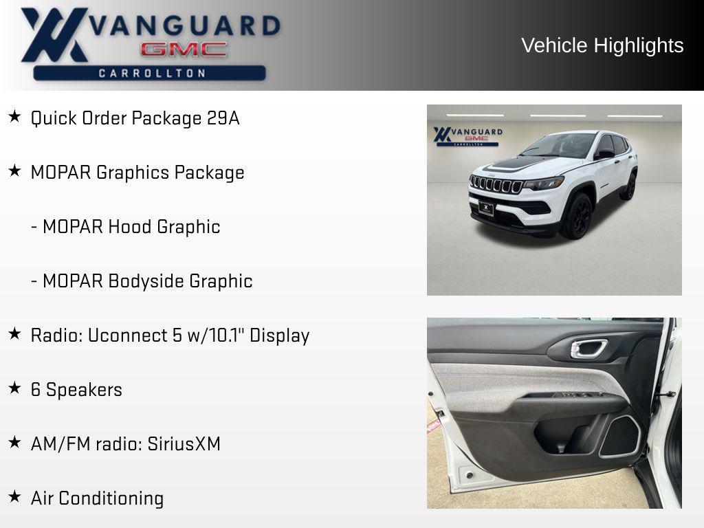 used 2024 Jeep Compass car, priced at $19,766