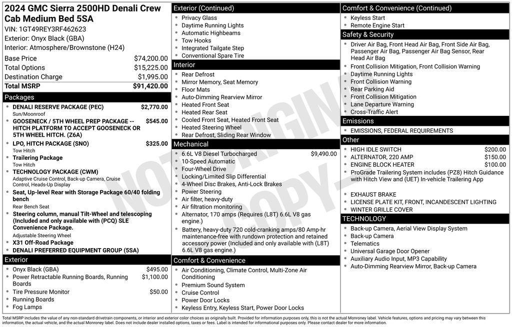 used 2024 GMC Sierra 2500 car, priced at $70,990