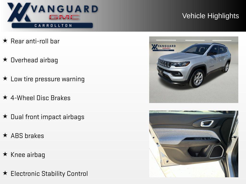 used 2024 Jeep Compass car, priced at $23,467