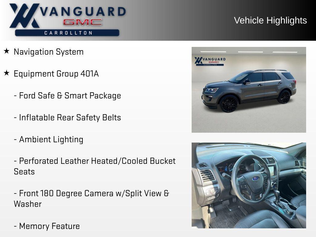 used 2018 Ford Explorer car, priced at $20,661