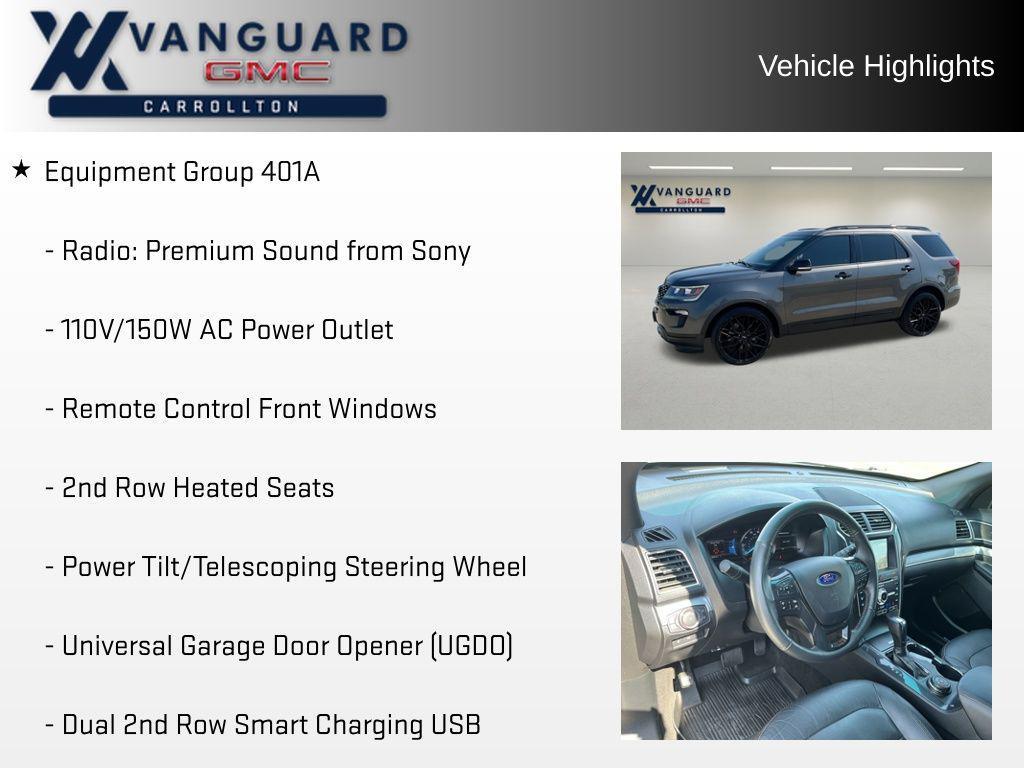 used 2018 Ford Explorer car, priced at $20,661