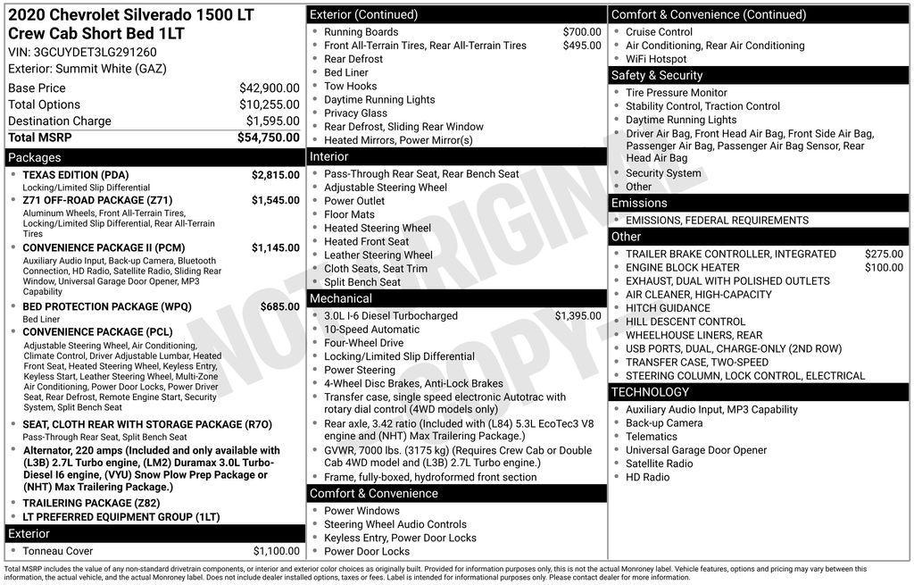 used 2020 Chevrolet Silverado 1500 car, priced at $27,852