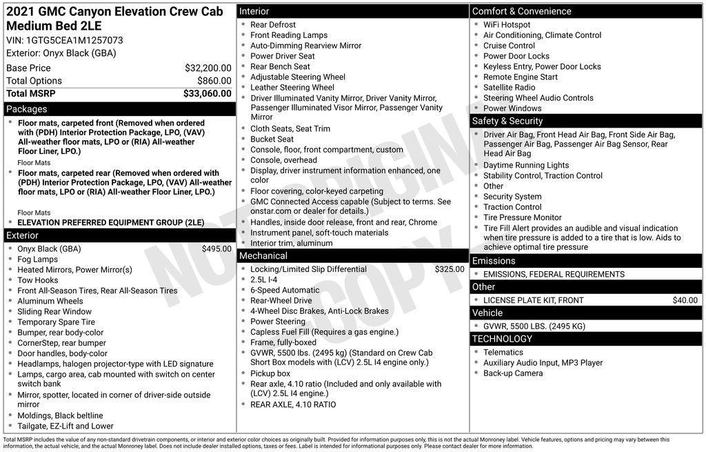 used 2021 GMC Canyon car, priced at $19,787