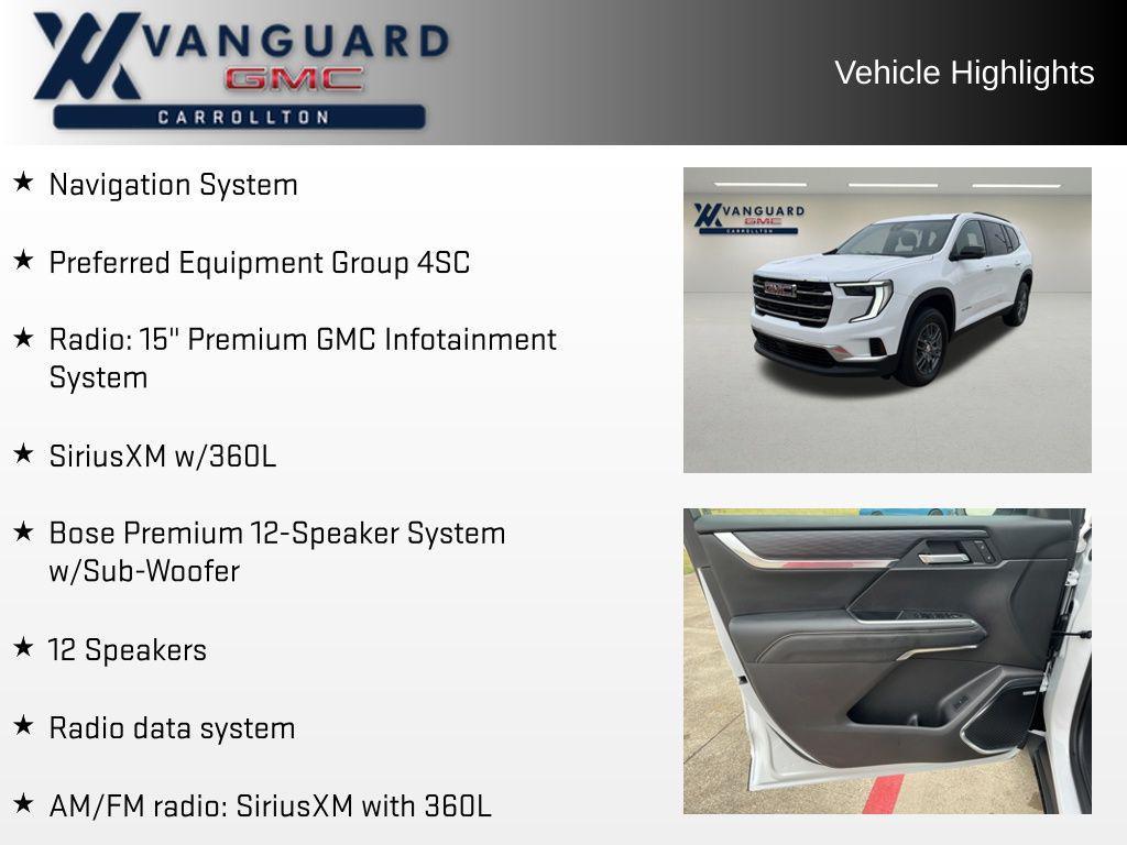 used 2025 GMC Acadia car, priced at $37,143