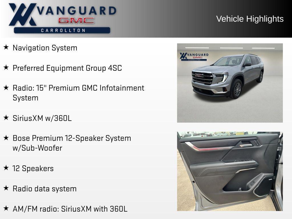 used 2025 GMC Acadia car, priced at $35,610