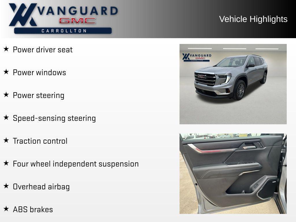 used 2025 GMC Acadia car, priced at $35,610