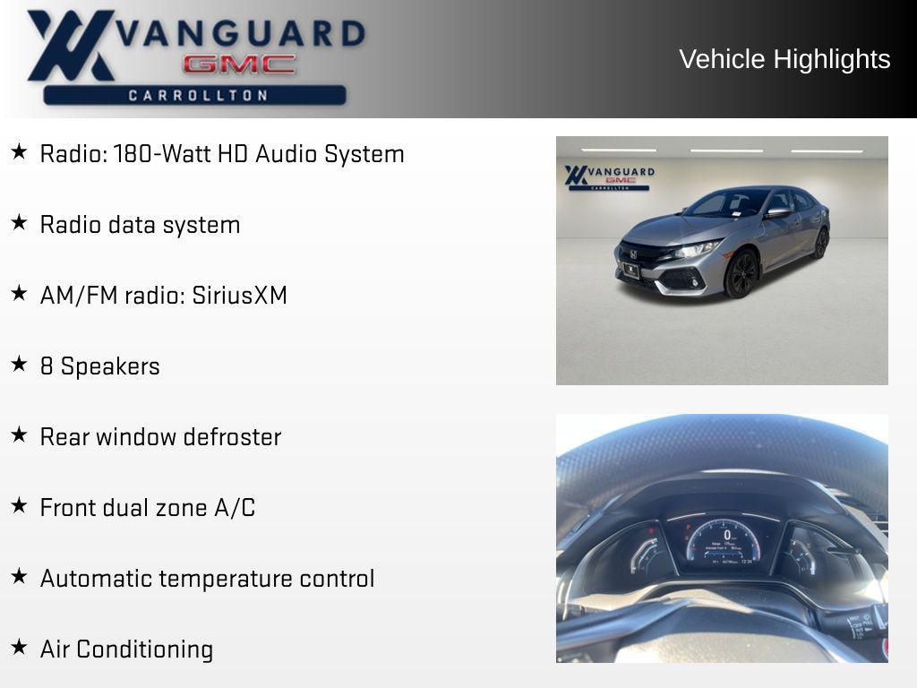 used 2019 Honda Civic car, priced at $19,428