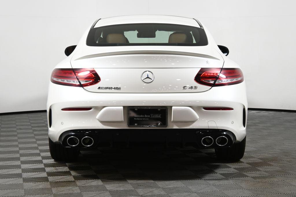 used 2021 Mercedes-Benz AMG C 43 car, priced at $49,995