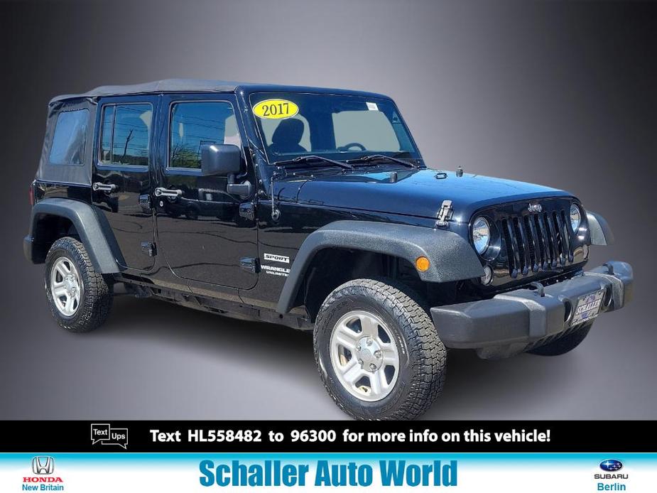 used 2017 Jeep Wrangler Unlimited car, priced at $21,801