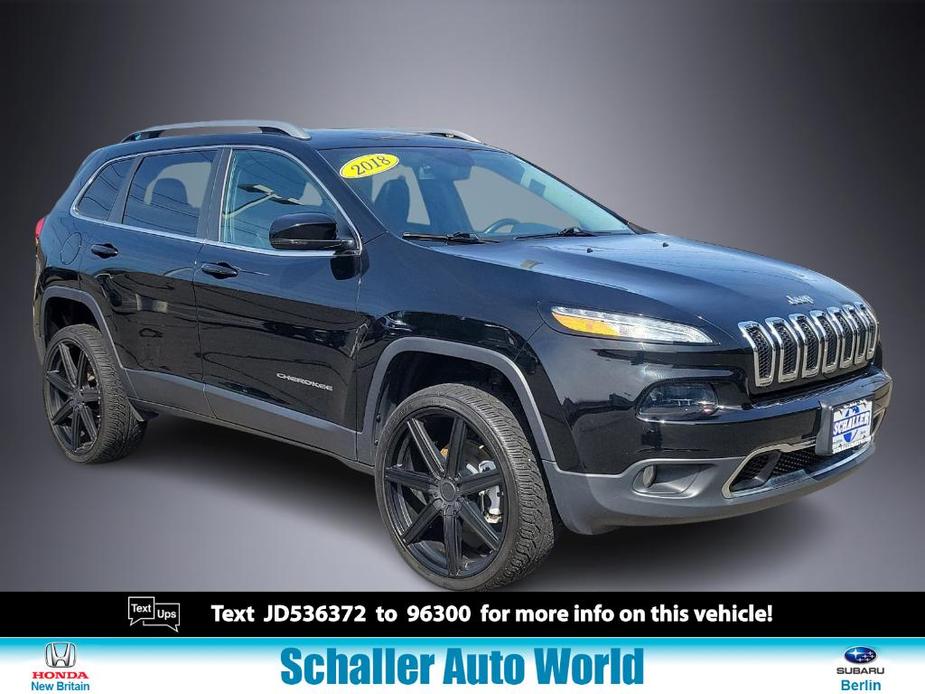 used 2018 Jeep Cherokee car, priced at $18,997