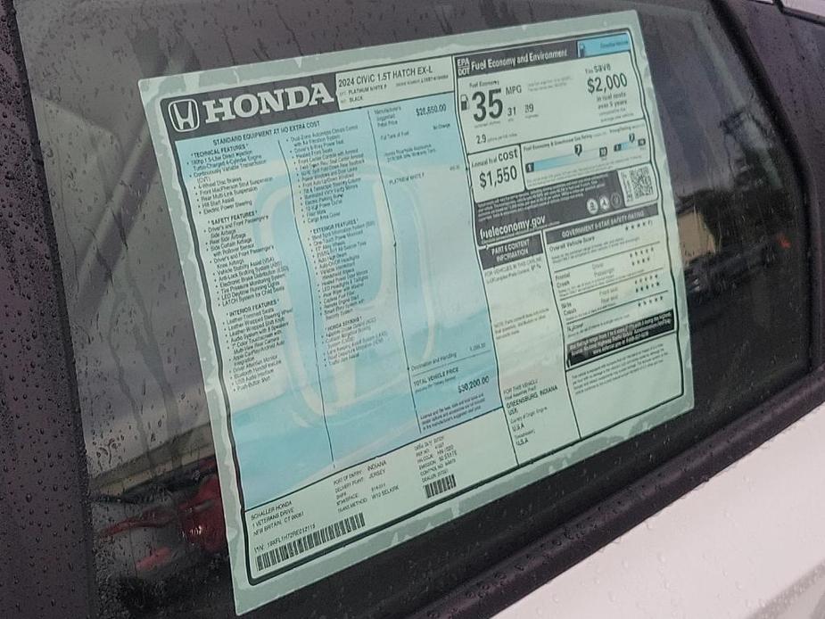 new 2024 Honda Civic car, priced at $28,723
