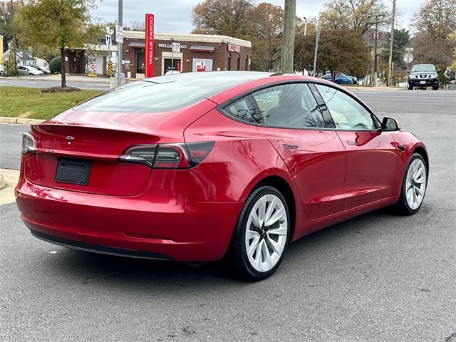 used 2022 Tesla Model 3 car, priced at $21,500