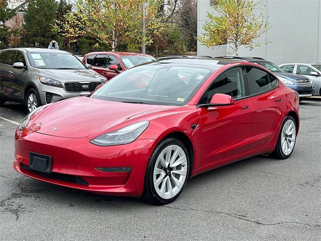 used 2022 Tesla Model 3 car, priced at $21,500