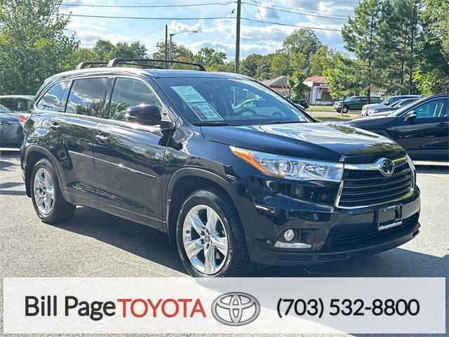 used 2016 Toyota Highlander car, priced at $19,995
