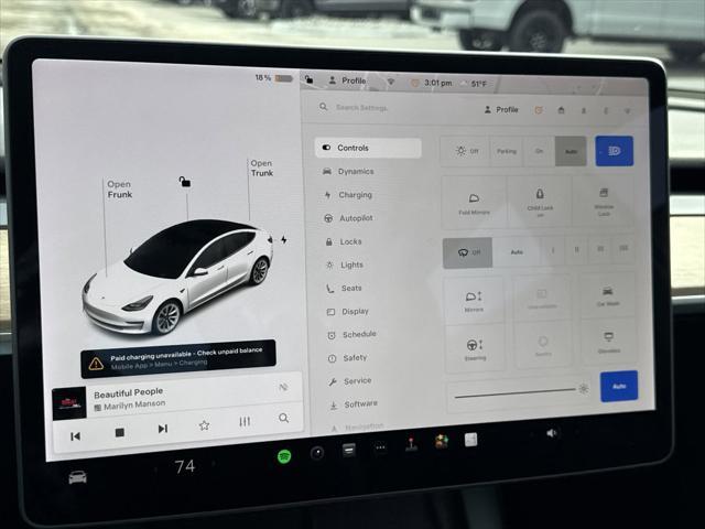 used 2022 Tesla Model 3 car, priced at $24,600