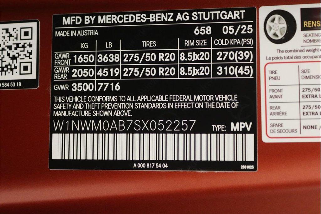 new 2025 Mercedes-Benz G-Class car, priced at $186,805
