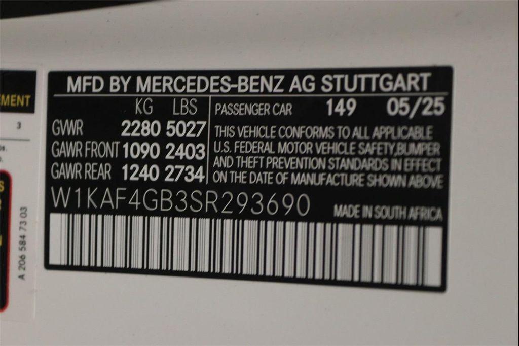 new 2025 Mercedes-Benz C-Class car, priced at $54,295
